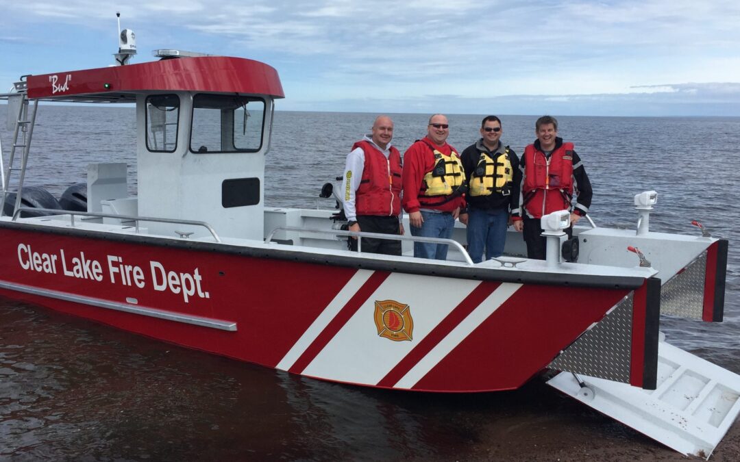 Clear Lake Fire Boat Delivery
