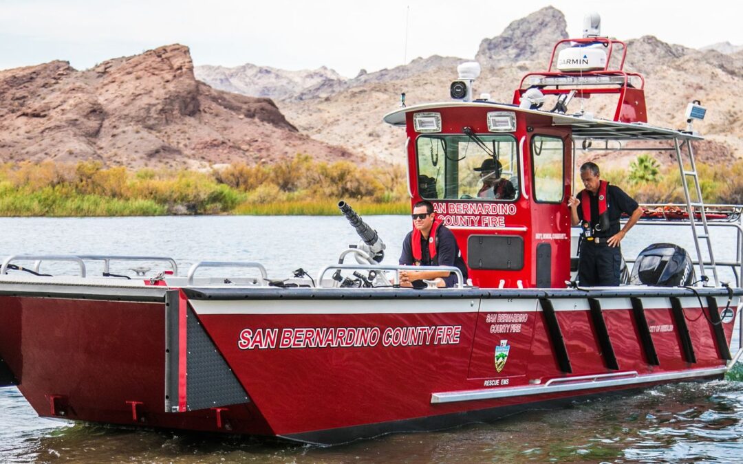 Pair of Lake Assault Fire / Rescue Boats Now On Duty With The San Bernardino County Fire Department