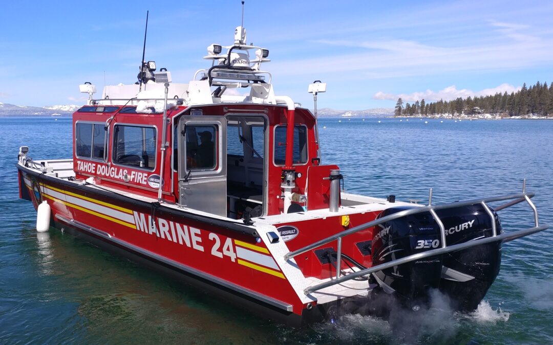 Tahoe Douglas Fire Protection District Extinguishes Barge Fire After Independence Day Pyrotechnics Show